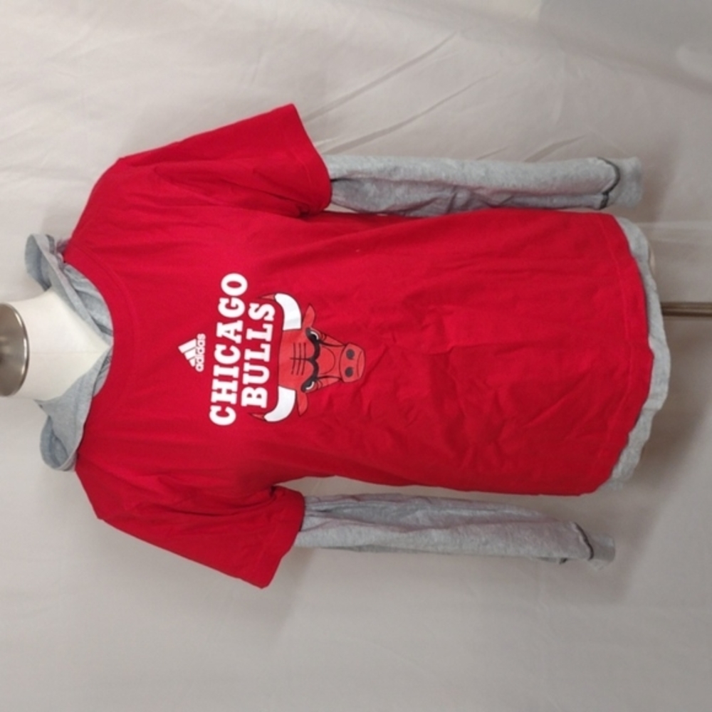 Youth Adidas Chicago Bulls 2-pc Knit Shirt Set